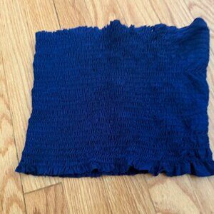 ISLAND GYPSY navy blue crop/ tube top